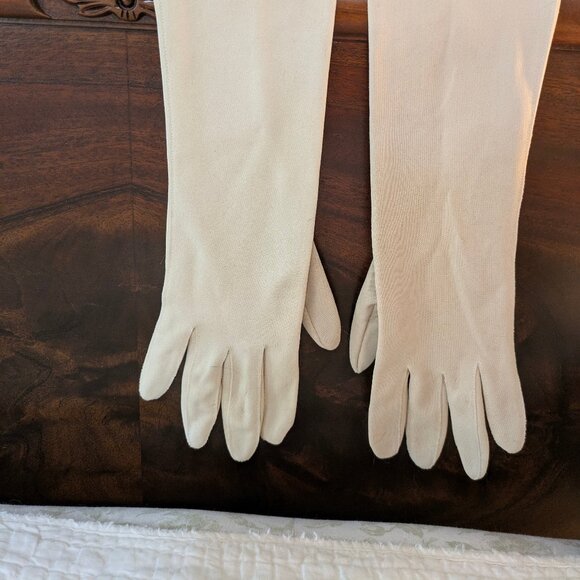1950s-60s Hansen Nylasuede Gloves Size 7 - Picture 1 of 2